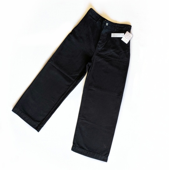 Free People Pants - Free People Black Patti Pant Cropped Wide Leg -NWT